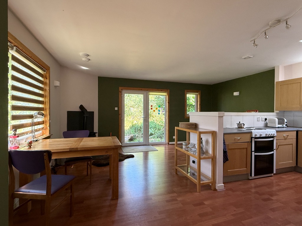 Open plan kitchen and living room
